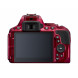 Nikon D5500 + NIKKOR 18 - 55 VR II SLR Digitalkamera, 24,2 Megapixel, Touchscreen LCD verstellbar, WLAN integriert, SD 8 GB 200 x Lexar Premium, Farbe: rot [Karte Nikon: 4 Jahre Garantie]-03